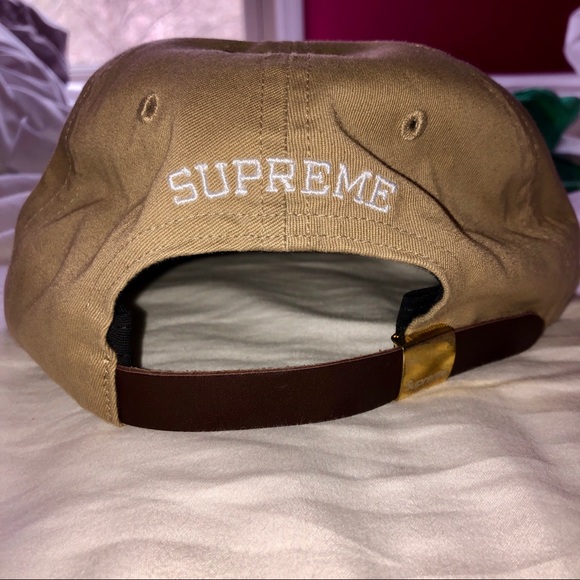 NWT supreme S logo felt 6-panel tan - Picture 5 of 5